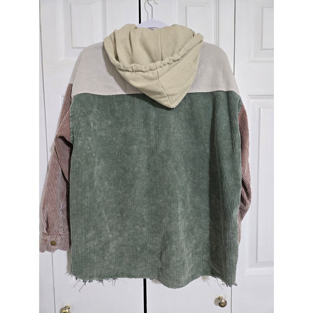 Unknown brand xl women's corduroy hooded shacket - Picture 5 of 9